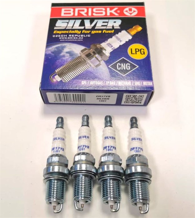 Свеча зажигания Brisk SILVER дв. 405, 406, 409 ГАЗ, УАЗ (к-т 4 шт) LR 17YS - фото 15815